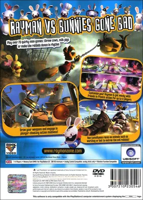 Rayman - Raving Rabbids box cover back